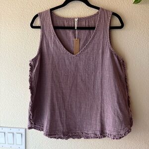 NWT Hello Nite Women's Purple Sleeveless Top